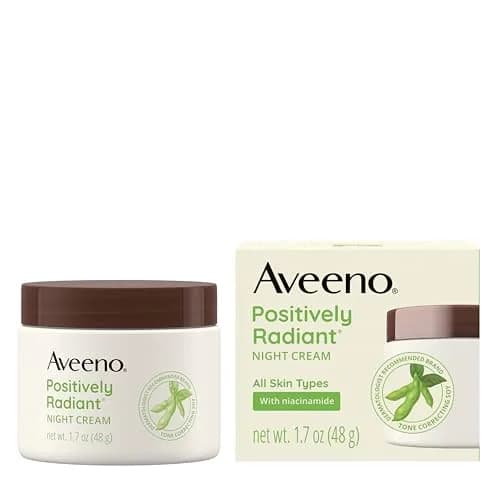 Aveeno Positively Radiant Night Cream 50ml (1.7 Fl Oz) | Evens Skin Tone & Texture thumbnail 9