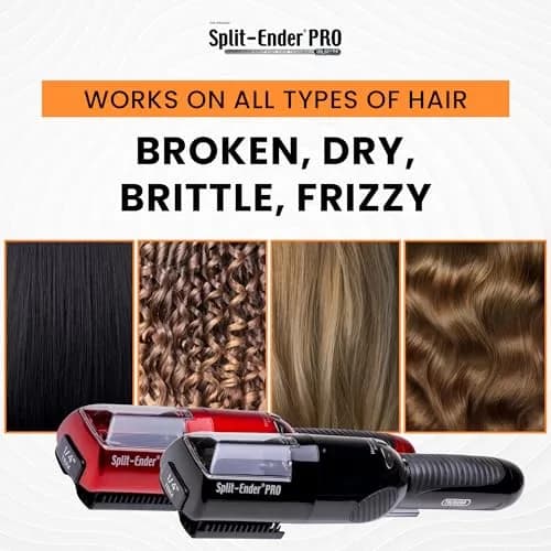 Split-Ender PRO Hair Trimmer - Cordless Professional Hair Tool for Damaged & Frizzy Hair | Black thumbnail 5