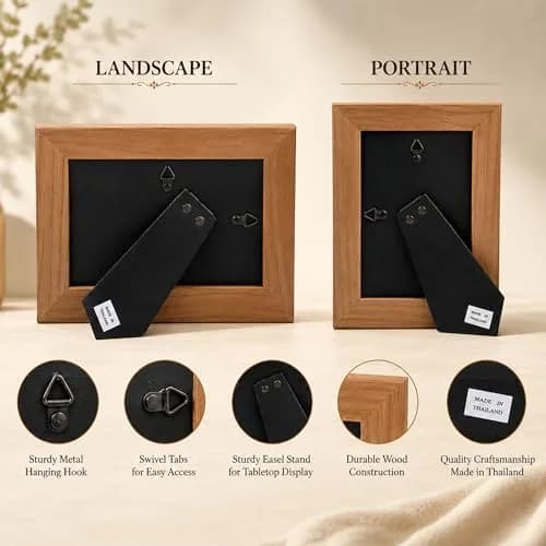 CustomGiftsNow First My Brother Forever My Friend 4x6 Inch Wood Picture Frame | Classic Wall & Tabletop Gift thumbnail 7