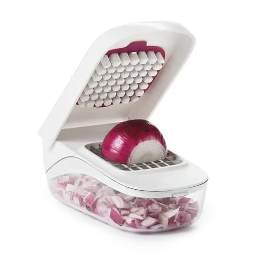 OXO Good Grips Vegetable and Onion Chopper with Easy Pour Opening, 1L (1.06 Qt) | Manual Kitchen Tool for Onions, Vegetables, and Fruits thumbnail 1