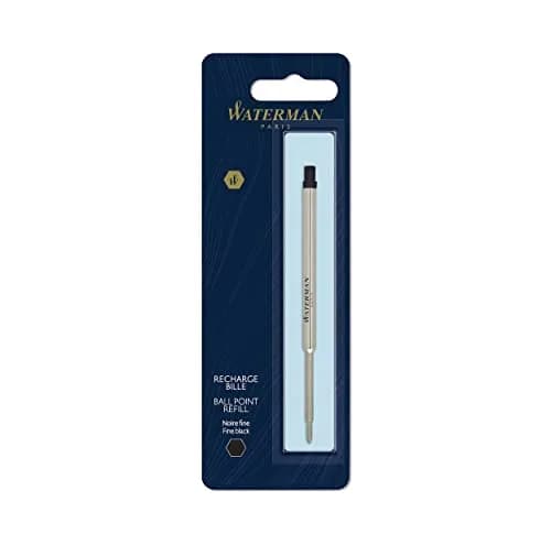 Waterman Black Ballpoint Pen Refill Fine Nib 0.7mm (0.3in) | Smooth Ink Flow thumbnail 1