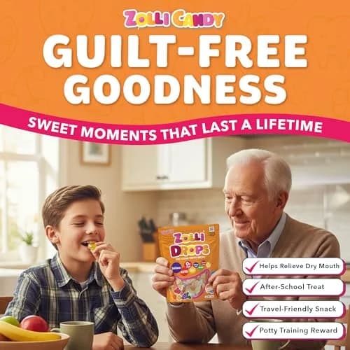 Zolli Drops Sugar-Free Assorted Fruit Flavors Hard Candy 47g (1.6 oz) | Dentist-Approved for Healthier Smiles thumbnail 3