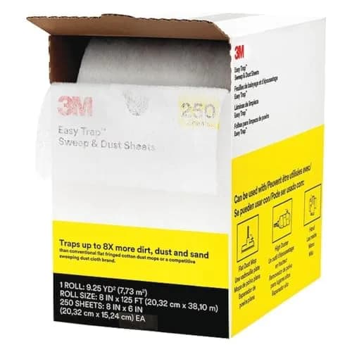 3M Easy Trap Sweep and Dust Sheets Roll, 60 Sheets (156 g / 5.5 oz) | Traps 8X More Dirt & Hair thumbnail 1