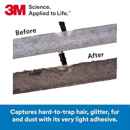 3M Easy Trap Sweep and Dust Sheets Roll 250 Sheets (8" x 6") | Traps 8X More Dirt, Dust, Sand & Hair thumbnail 4
