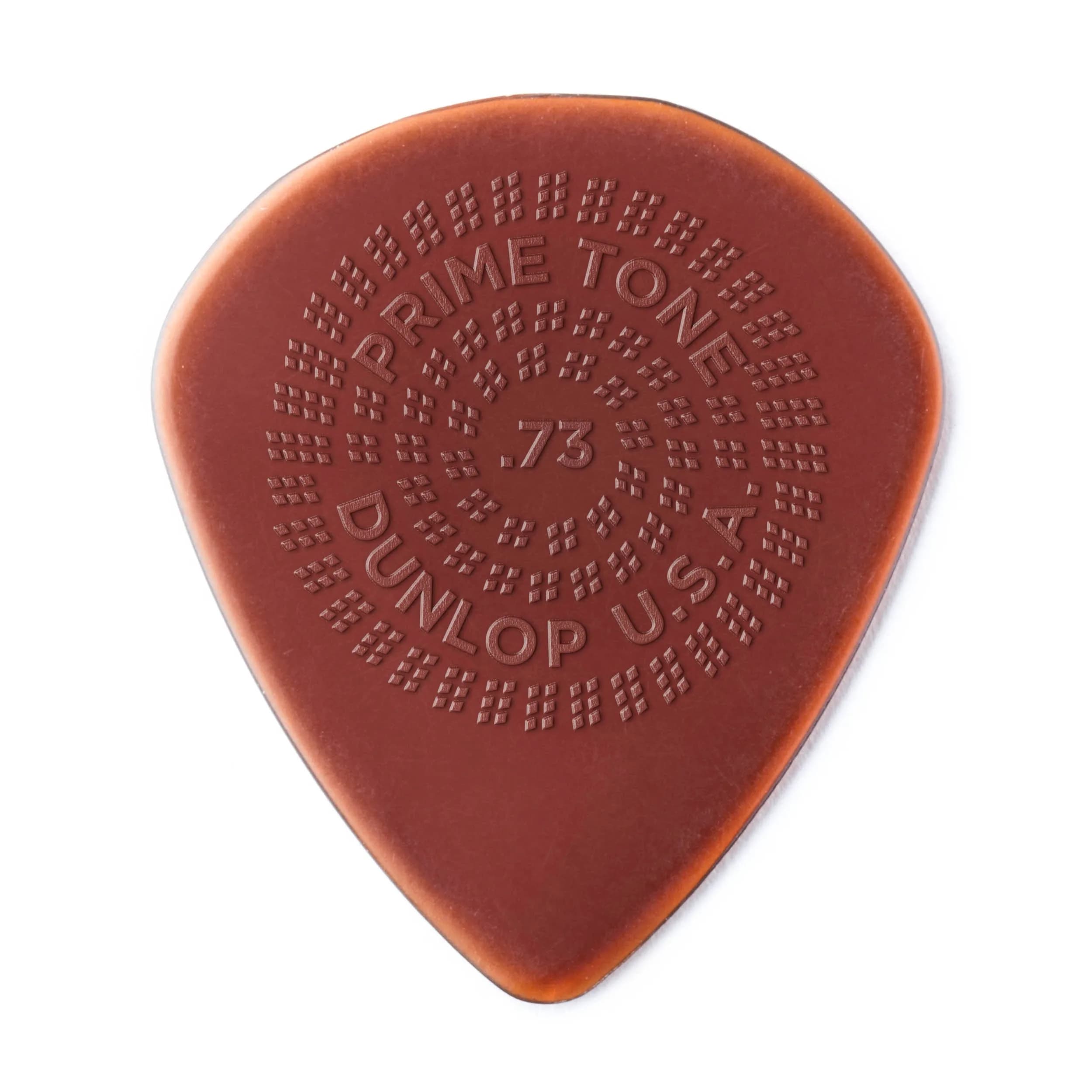 Jim Dunlop Primetone Jazz III XL Grip Picks .73mm (3-Pack) | Sculpted Edges for Articulate Runs — 0.73 mm