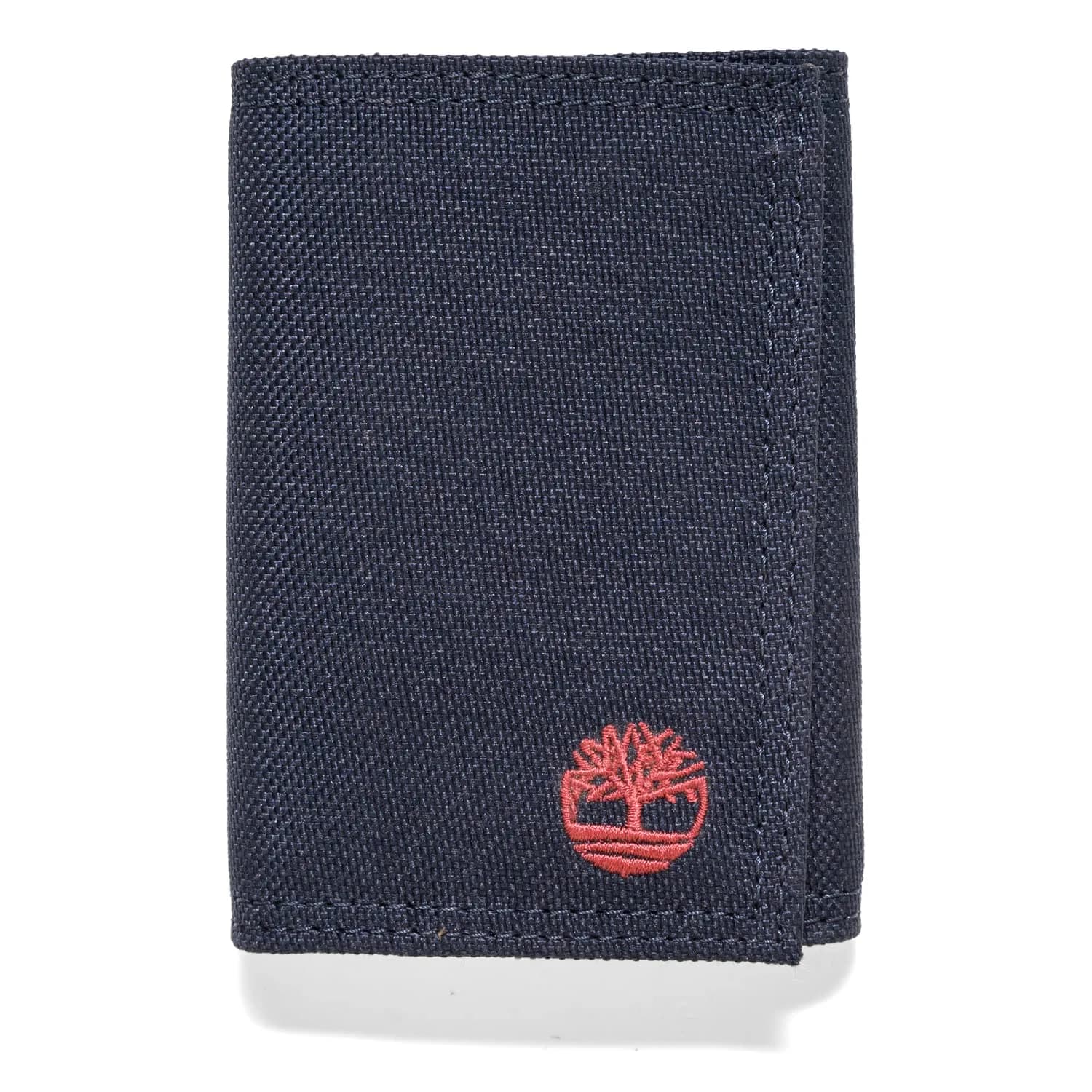 Timberland Men's Trifold Nylon Wallet, Navy, 15 Pockets | Durable & Secure for Daily Use