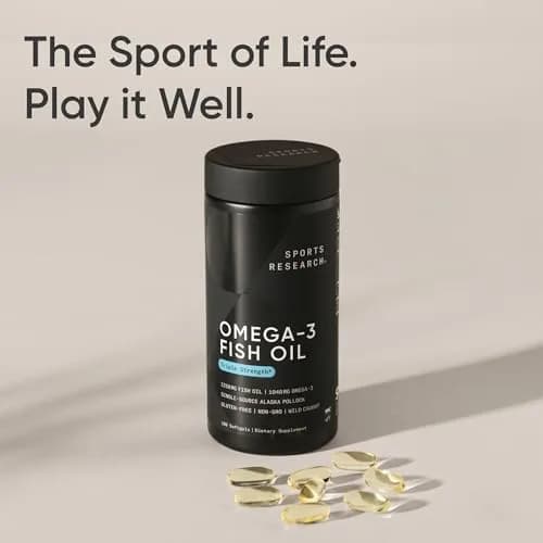 Sports Research Omega-3 Fish Oil 1250mg 180 Softgels | Wild Alaska Pollock | Heart & Brain Support thumbnail 7