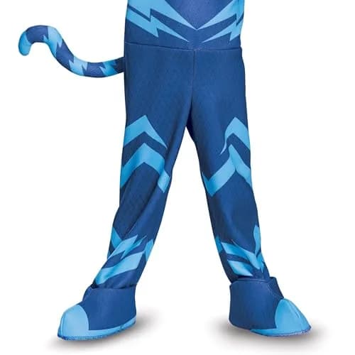 Disguise PJ Masks Catboy Deluxe Costume Jumpsuit with Mask, Toddler Size Small (2T) | Glow-in-the-Dark Details thumbnail 3