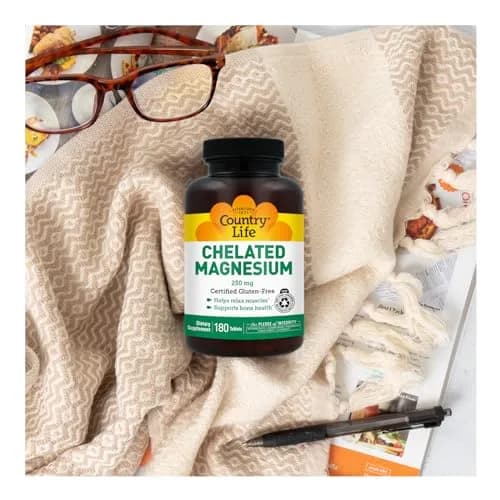 Country Life Chelated Magnesium 250 mg 180 Tablets thumbnail 8