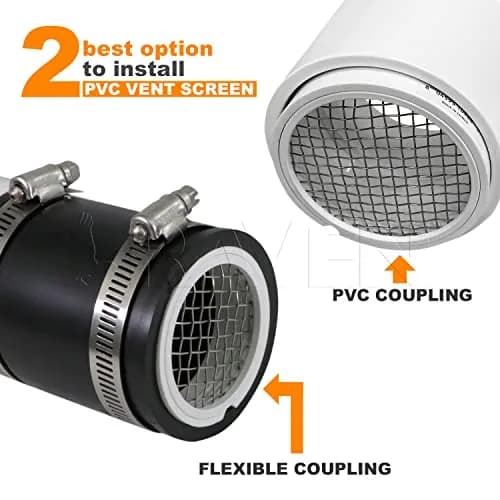 Raven R1510 PVC Termination Cap 10.16 cm (4") Inner | 11.43 cm (4.5") Outer Diameter Vent Screen thumbnail 9