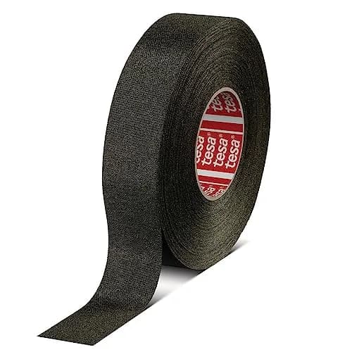 Tesa 51036 Automotive Harness Tape 19mm x 25m (0.75" x 82ft) | High Temp, Abrasion & Chemical Resistant PET Cloth Tape thumbnail 1