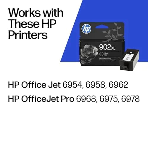 HP 902XL Black High-Yield Ink Cartridge | 750 Pages | Works with OfficeJet Pro 6968, 6978 thumbnail 2