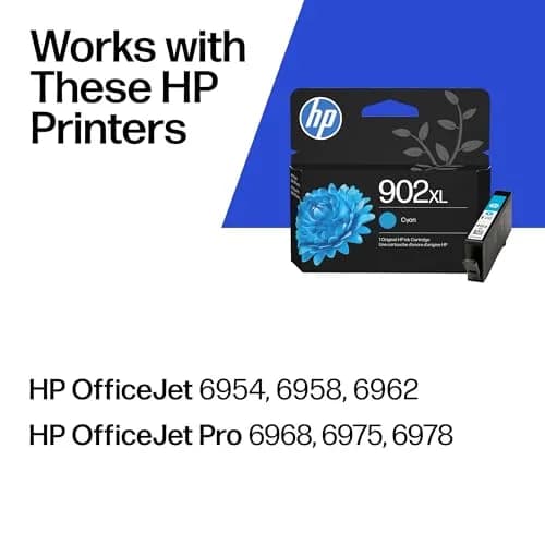 HP 902XL Cyan High-Yield Ink Cartridge (750 pages) | Fade-Resistant Documents thumbnail 2