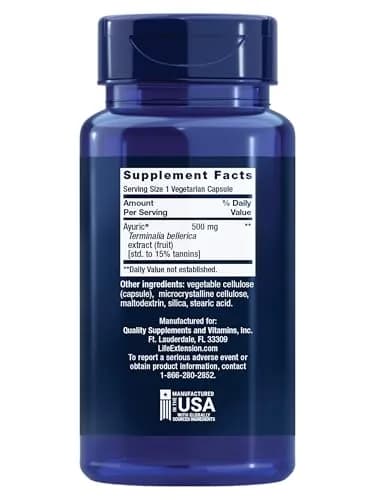 Life Extension Uric Acid Control 60 Capsules | Supports Healthy Uric Acid Balance & Joint Comfort thumbnail 2