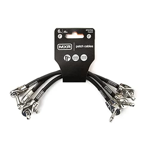 MXR Patch Cable 6 in | 15 cm | 3 Pack | Clear, Flexible, Low-Profile Pedalboard Patch Cables thumbnail 1
