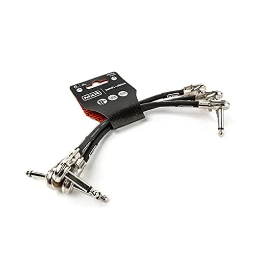 MXR Patch Cable 6 in | 15 cm | 3 Pack | Clear, Flexible, Low-Profile Pedalboard Patch Cables thumbnail 3