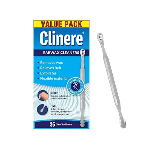 Clinere Ear Cleaners Ear Wax Removal Tool Itch Relief 36 Count | Safe & Gentle Ear Cleaning for Home Use thumbnail 1