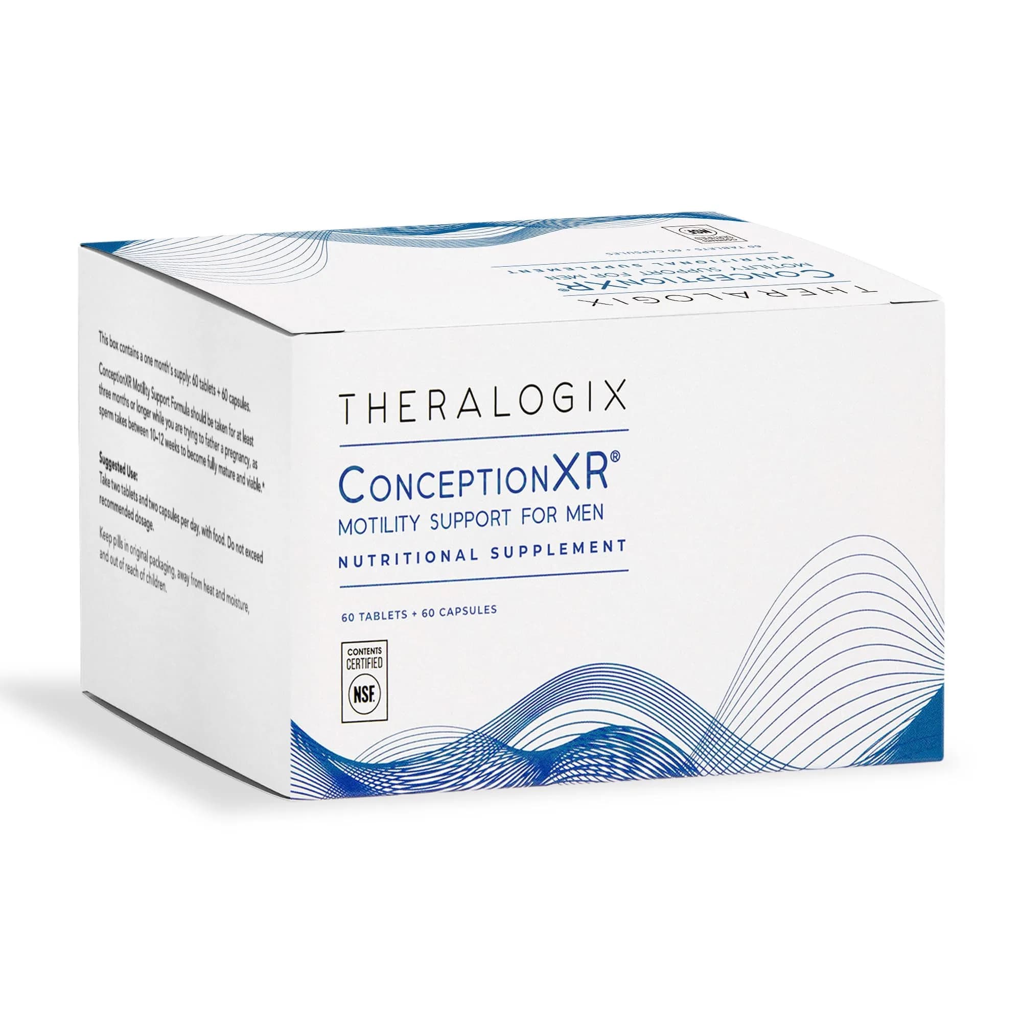 Theralogix ConceptionXR Motility Support – Men's Fertility, NSF Certified | Supports sperm health & motility
