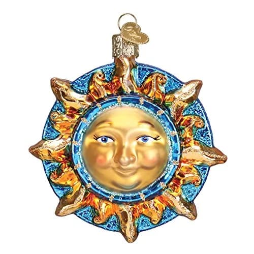 Old World Christmas Fanciful Sun Glass Blown Ornament for Christmas Tree | Handcrafted Holiday Decoration, Outer Space Collection thumbnail 1
