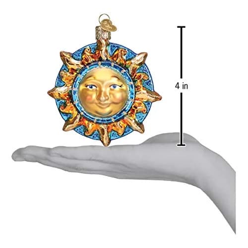 Old World Christmas Fanciful Sun Glass Blown Ornament for Christmas Tree | Handcrafted Holiday Decoration, Outer Space Collection thumbnail 5