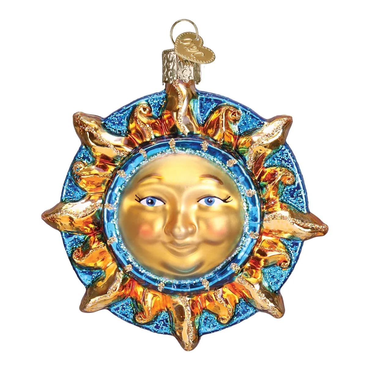 Old World Christmas Fanciful Sun Glass Blown Ornament for Christmas Tree | Handcrafted Holiday Decoration, Outer Space Collection - main product image