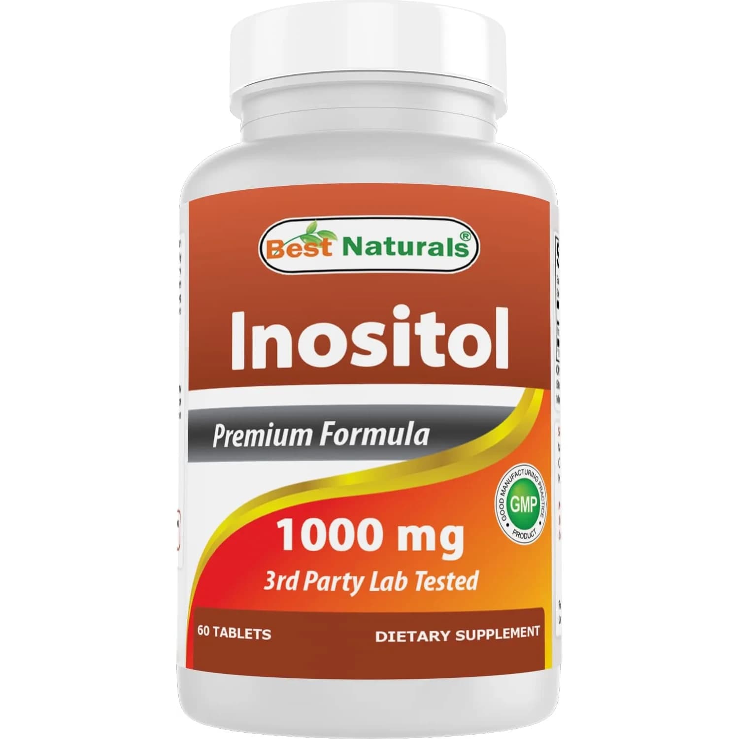 Best Naturals Inositol 1000 mg 60 Tablets | Vitamin B8 Supplement for Daily Wellness
