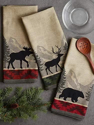 DII Woodlands Collection Dishtowel Set 18x28 inches (45.7x71.1 cm) | 100% Cotton, Ultra Absorbent, Low Lint thumbnail 6