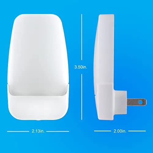 GE Plug-in Night Light with Dusk to Dawn Sensor, 2 Pack | Automatic Illumination for Hallways and Bedrooms thumbnail 4