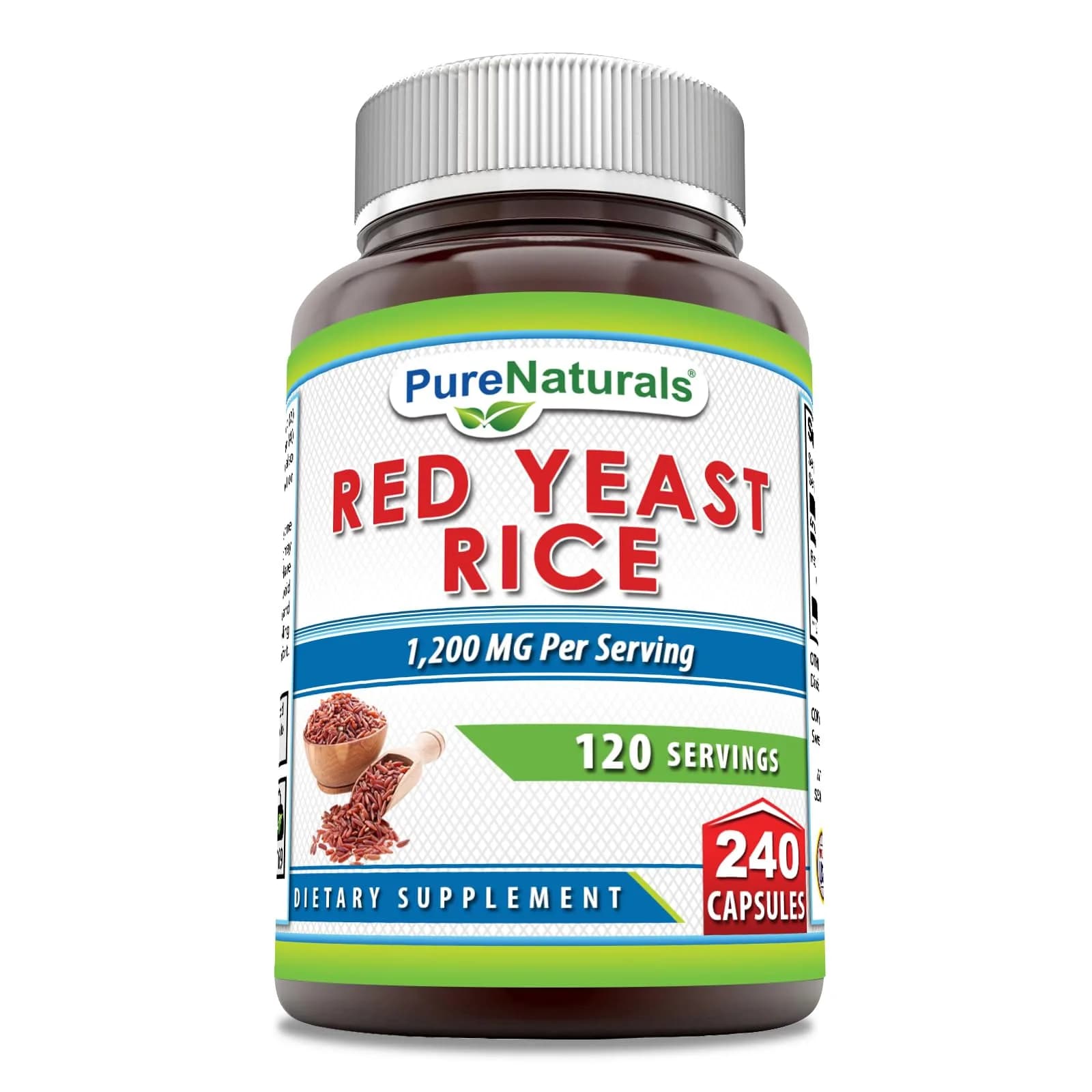 Pure Naturals Red Yeast Rice 1200 Mg | Supports Cardiovascular & Circulation | Made in USA