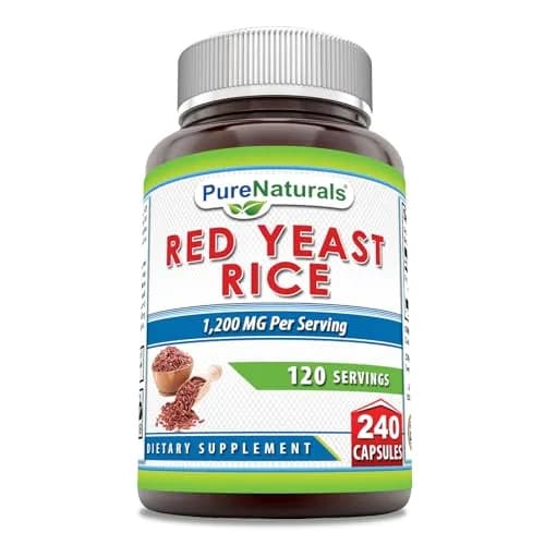 Pure Naturals Red Yeast Rice 1200 Mg | Supports Cardiovascular & Circulation | Made in USA thumbnail 1