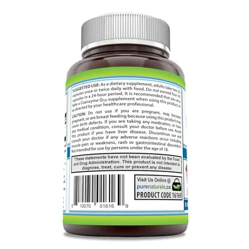 Pure Naturals Red Yeast Rice 1200 Mg | Supports Cardiovascular & Circulation | Made in USA thumbnail 3