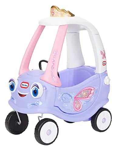 Little Tikes Fairy Cozy Coupe Large | Fairy Princess Ride-On Toy with Push Handle thumbnail 7