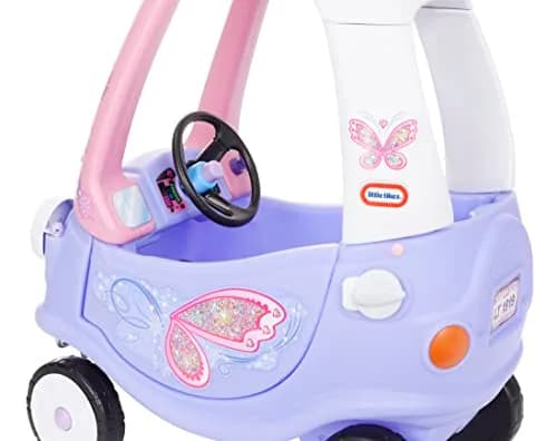 Little Tikes Fairy Cozy Coupe Large | Fairy Princess Ride-On Toy with Push Handle thumbnail 2