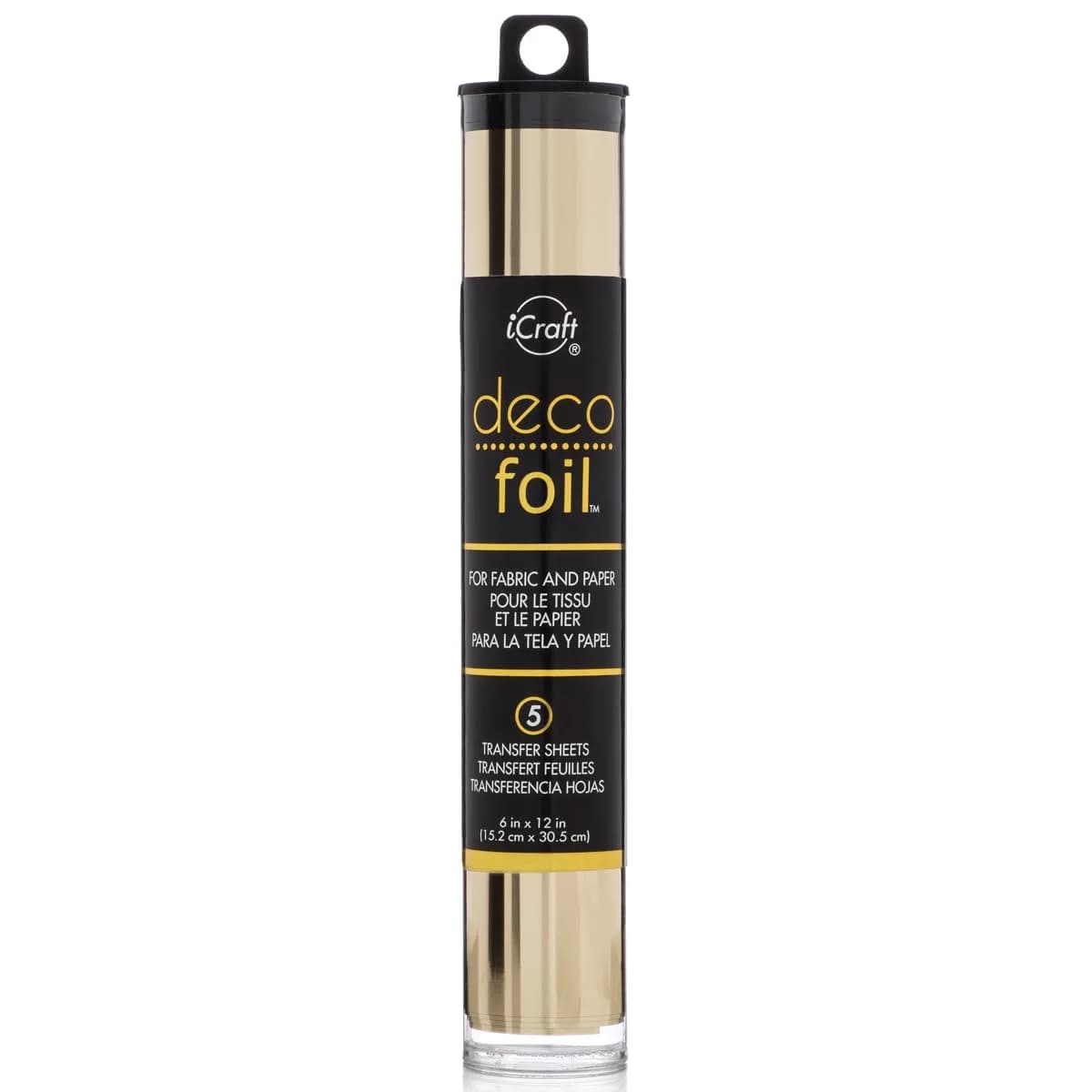 iCraft Deco Foil Transfer Sheets Champagne 15.2 cm x 30.5 cm (6" x 12") | Acid-Free Foil for Crafts
