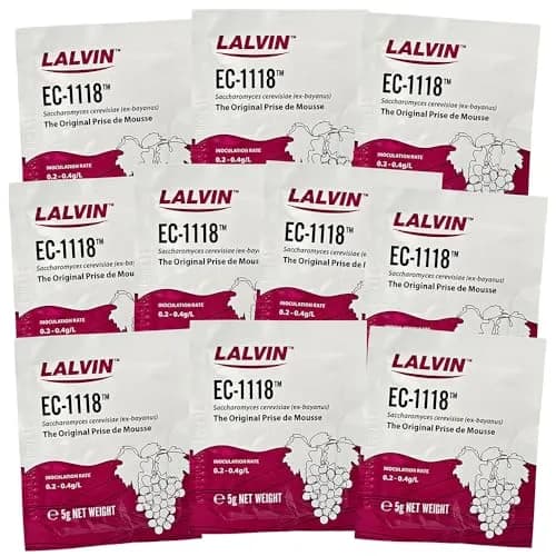 Lalvin EC-1118 Saccharomyces bayanus 10 Packs | High Alcohol Tolerance for Wine & Sparkling thumbnail 9