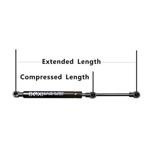 BOXI 2pcs Universal Lift Supports 10in Extended, 6.75in Compressed | 51 Lbs Force, Metal, Black thumbnail 8