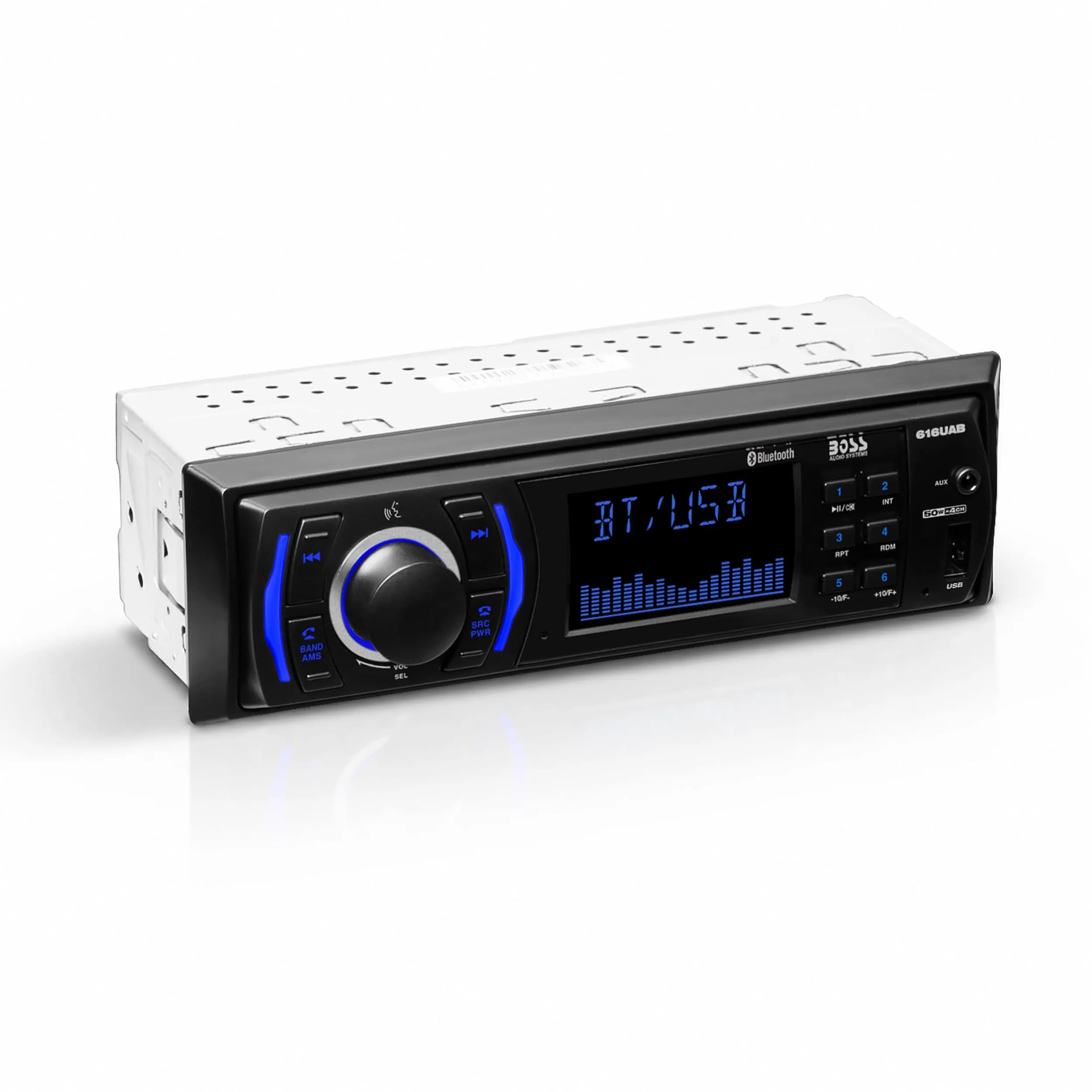 BOSS Audio Systems 616UAB Single DIN Bluetooth Car Stereo, No DVD, USB | 50W x 4 Max Power, Hands-Free Calls - main product image
