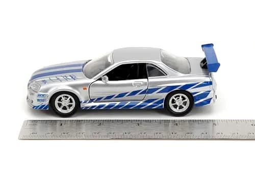 Jada Fast & Furious Brian's Nissan Skyline GT-R R34 1:32 Scale Die-cast Car | Officially Licensed Movie Replica thumbnail 4