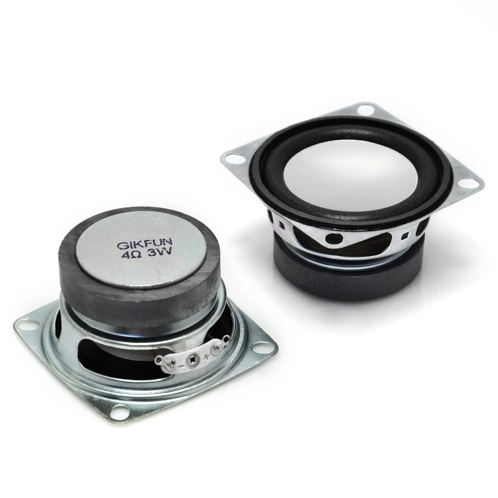 Gikfun 2 Inch 4 Ohm 3W Full Range Stereo Speakers (Pack of 2) | Compact DIY Audio Components - main product image