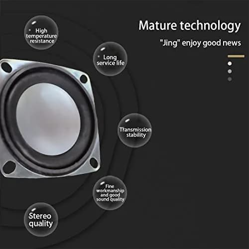 Gikfun 2 Inch 4 Ohm 3W Full Range Stereo Speakers (Pack of 2) | Compact DIY Audio Components thumbnail 4