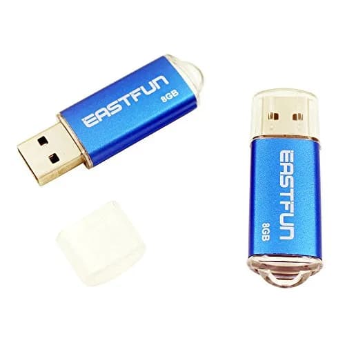 EASTFUN 5Pcs 8GB USB Flash Drive | USB 2.0 Memory Stick with Metal Casing (5 Pack, 8GB Each) thumbnail 8