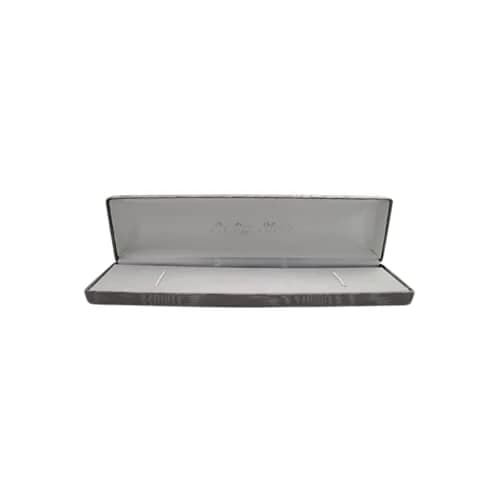Isaac Kieran Grey Velvet Bracelet Gift Box Travel Storage 8x2 Inches | Elegant Jewelry Organizer for Women thumbnail 1