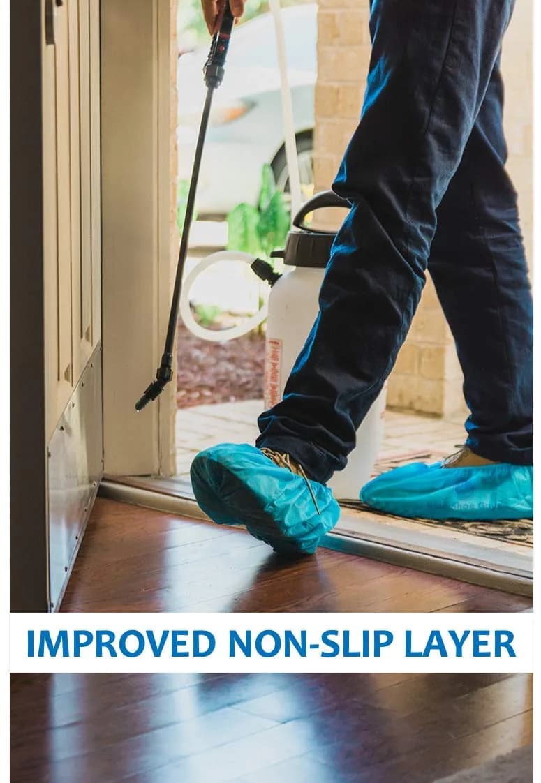 Blue Shoe Guys Disposable Shoe & Boot Covers 100 Pack | Water Resistant, Non-Slip, Recyclable for Indoor & Outdoor Use - view 3