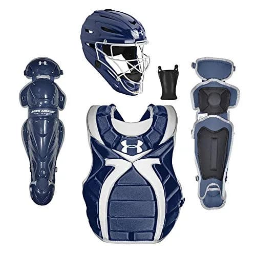 Under Armour Womens Catching Set, NAVY BLUE, AGES 9-12 | Full Impact Protection Gear for Youth thumbnail 1