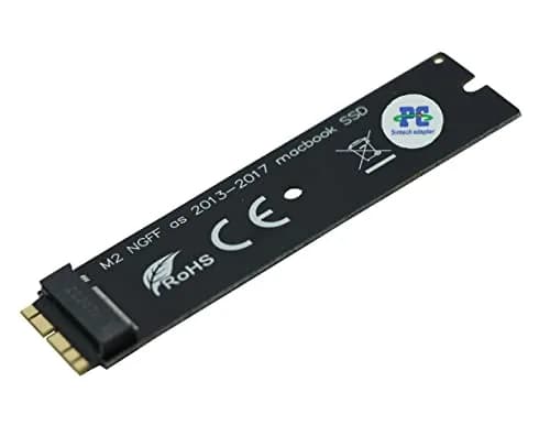 Sintech NGFF M.2 NVMe SSD Adapter Card for 2013-2015 Macs | 1-Pack, Black thumbnail 1