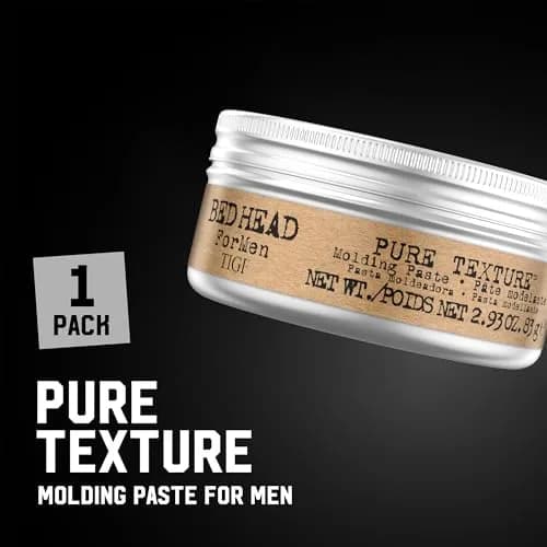 TIGI Bed Head Pure Texture Hair Paste for Men 83ml (2.93 Oz) | Max Hold Styling with Anti-Humidity thumbnail 2