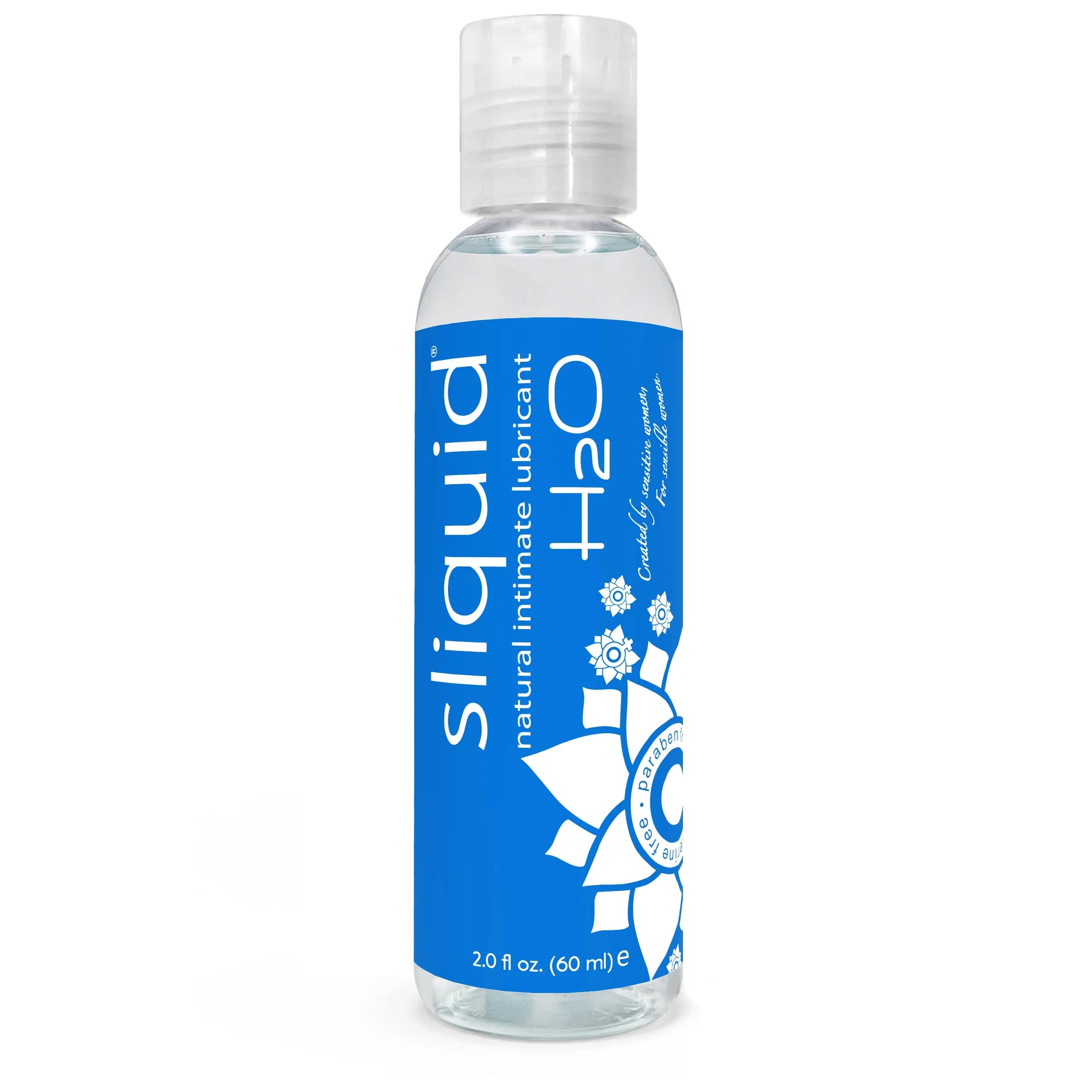 Sliquid H2O Water Based Lube Lubricant 125ml (4.2 Fl Oz) | Glycerin Free Personal Lubricant for Sex — 2 Fl Oz