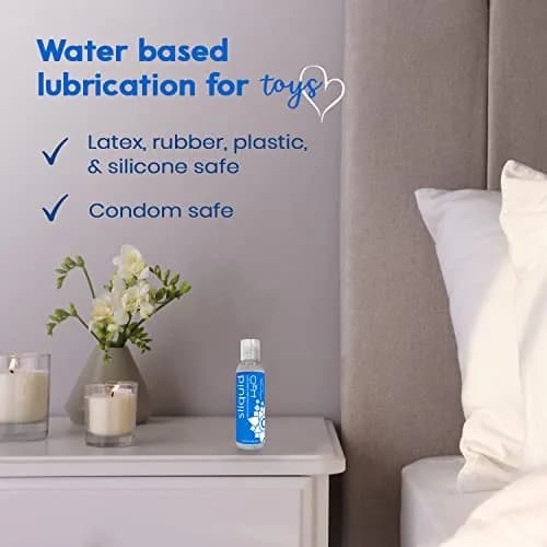 Sliquid H2O Water Based Lubricant 59ml (2 Fl Oz) | Glycerin-Free, Unscented, Natural Glide thumbnail 6