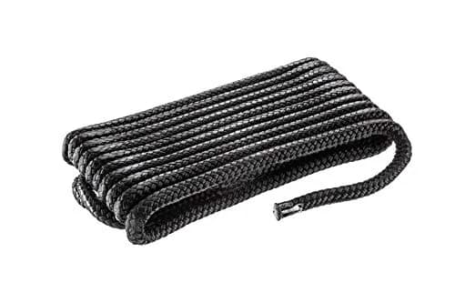 attwood Premium Double Braided Nylon Dock Line 3/8 inch x 15 ft | UV-Resistant, Black thumbnail 1