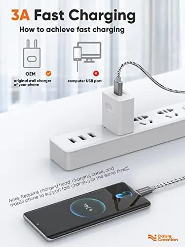 CableCreation USB C to USB A 4FT Cable | 3A Fast Charging & 480Mbps Data Transfer thumbnail 3